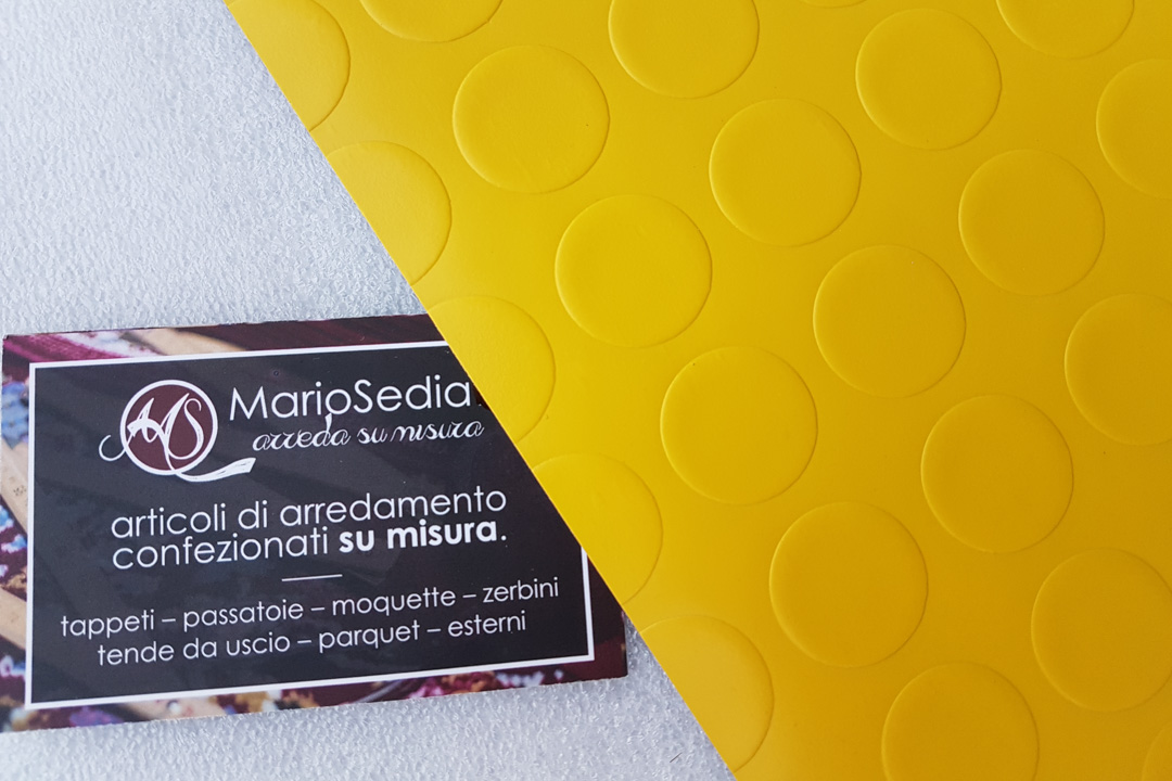 PVC multiuso bullonato - Plastica per rivestimenti giallo - A2100 - 003
