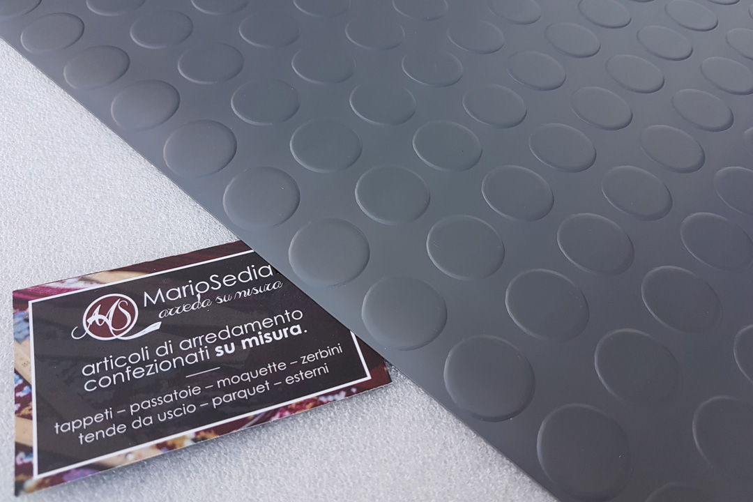 PVC multiuso bullonato - Plastica per rivestimenti grigio - A2100 - 002