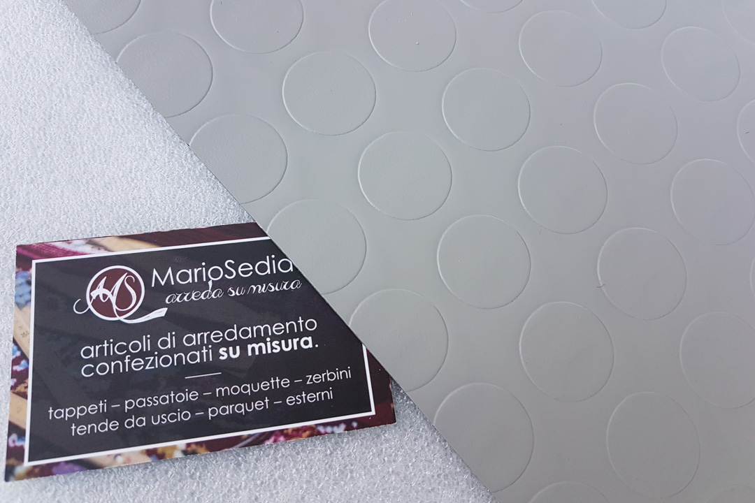 PVC multiuso bullonato - Plastica per rivestimenti grigio chiaro - A2100 - 003