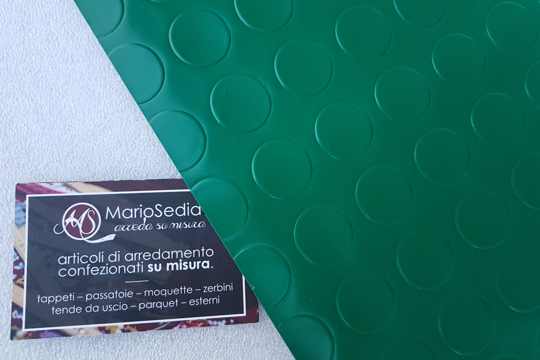 PVC multiuso bullonato - Plastica per rivestimenti verde - A2100 - 003