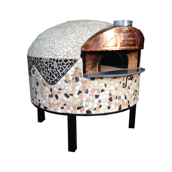 Forno a legna artigianale rotondo