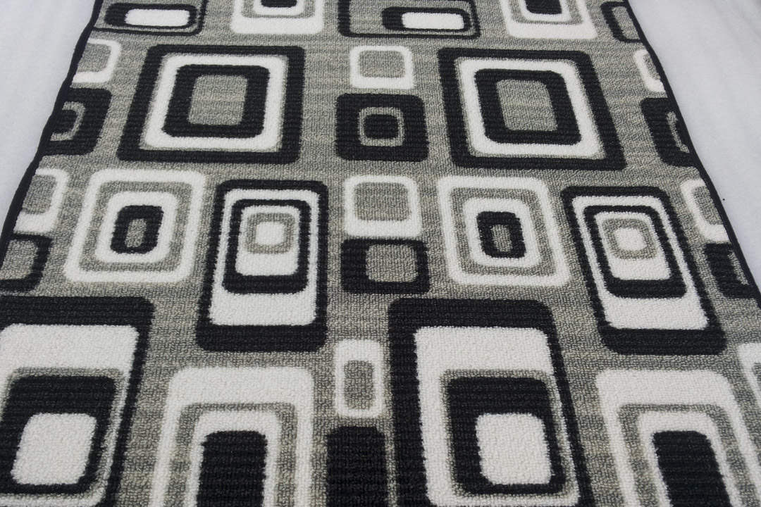 Passatoia Moderna Abstract Round grigia P3911-2