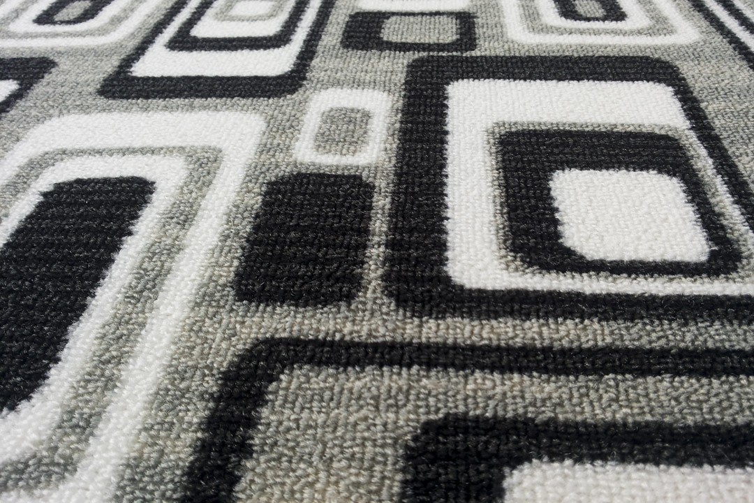 Passatoia Moderna Abstract Round grigia P3911-3