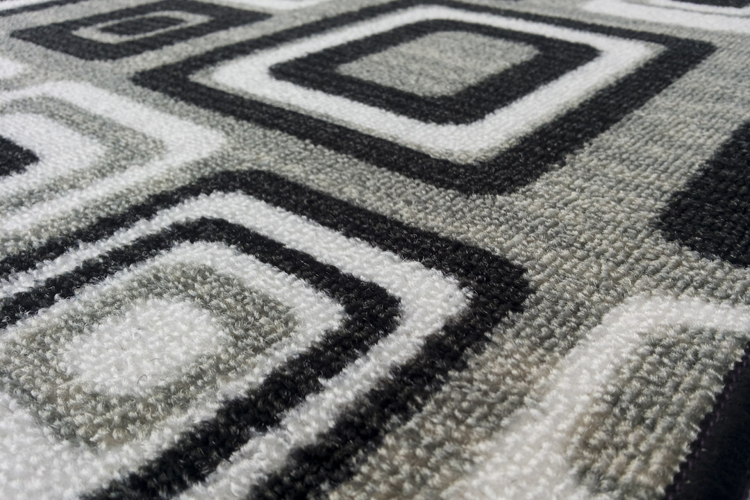 Passatoia Moderna Abstract Round grigia P3911-4