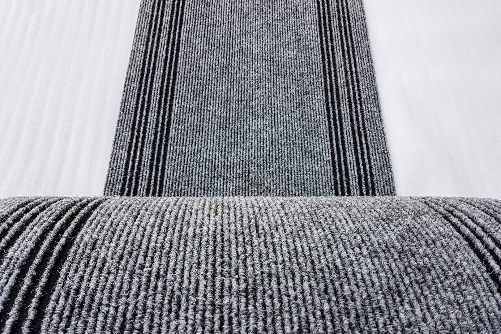 passatoia a righe grigia P4600 N-5